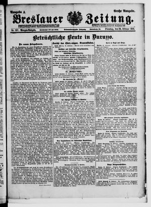 Breslauer Zeitung vom 29.02.1916
