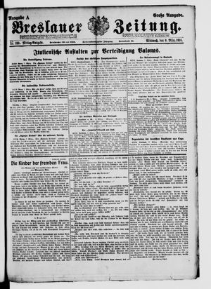 Breslauer Zeitung vom 08.03.1916
