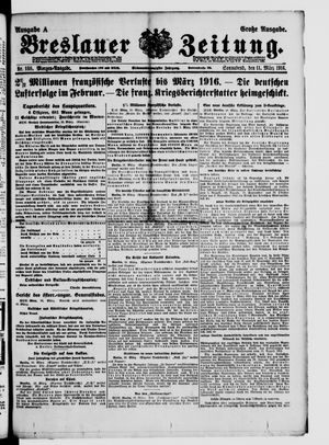 Breslauer Zeitung vom 11.03.1916