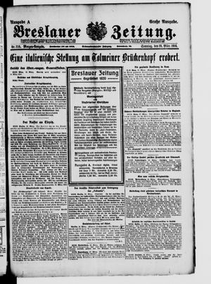 Breslauer Zeitung on Mar 19, 1916