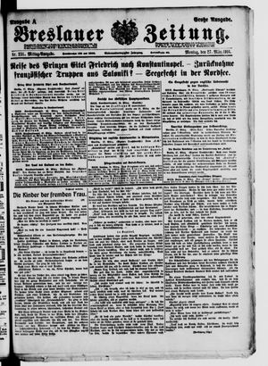 Breslauer Zeitung vom 27.03.1916