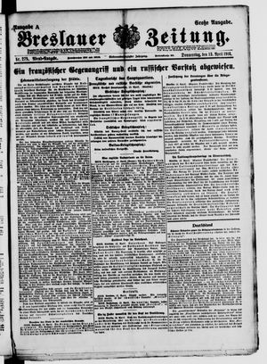 Breslauer Zeitung on Apr 13, 1916
