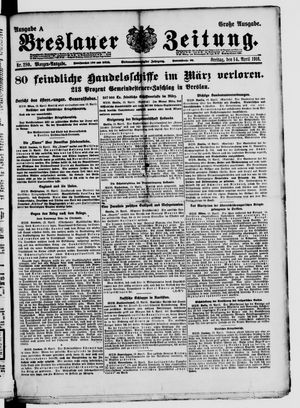 Breslauer Zeitung vom 14.04.1916