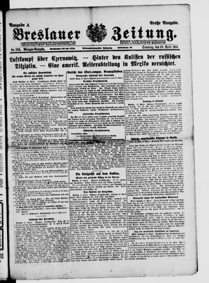 Breslauer Zeitung on Apr 16, 1916