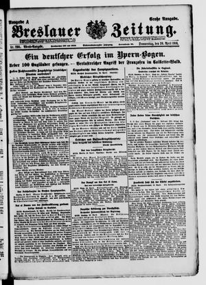 Breslauer Zeitung on Apr 20, 1916