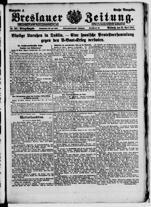 Breslauer Zeitung vom 26.04.1916