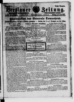 Breslauer Zeitung vom 30.04.1916