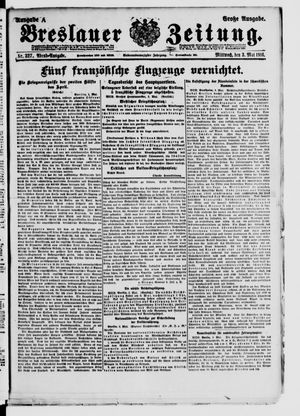 Breslauer Zeitung vom 03.05.1916