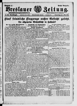 Breslauer Zeitung vom 04.05.1916