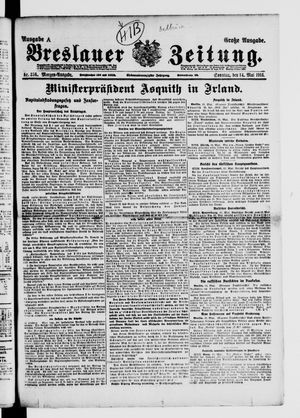 Breslauer Zeitung vom 14.05.1916