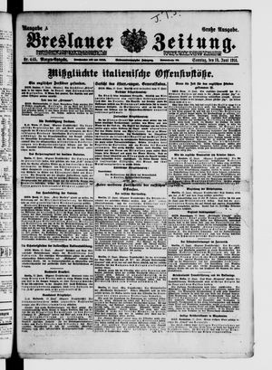 Breslauer Zeitung vom 18.06.1916