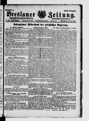 Breslauer Zeitung vom 21.06.1916