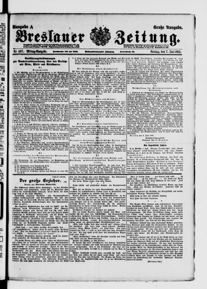 Breslauer Zeitung vom 07.07.1916