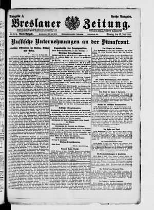 Breslauer Zeitung vom 17.07.1916