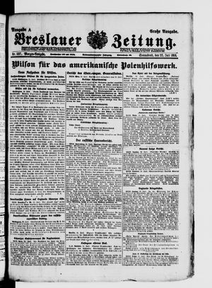 Breslauer Zeitung on Jul 22, 1916