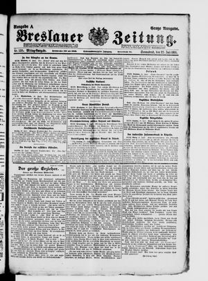 Breslauer Zeitung on Jul 22, 1916