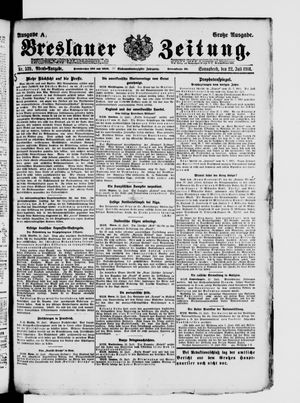 Breslauer Zeitung on Jul 22, 1916