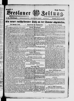 Breslauer Zeitung vom 25.07.1916