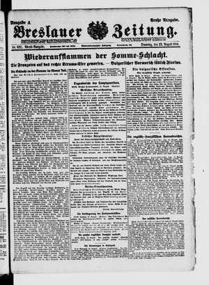 Breslauer Zeitung vom 22.08.1916