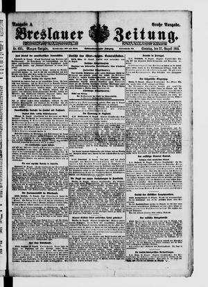 Breslauer Zeitung vom 27.08.1916
