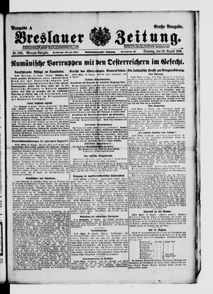 Breslauer Zeitung vom 29.08.1916