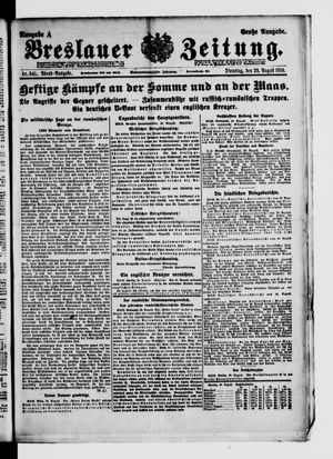 Breslauer Zeitung vom 29.08.1916