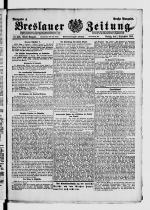 Breslauer Zeitung vom 01.09.1916