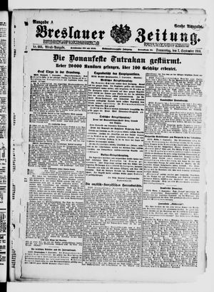 Breslauer Zeitung vom 07.09.1916