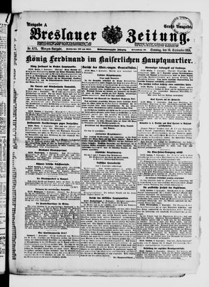 Breslauer Zeitung on Sep 10, 1916