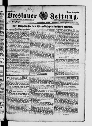 Breslauer Zeitung vom 14.09.1916