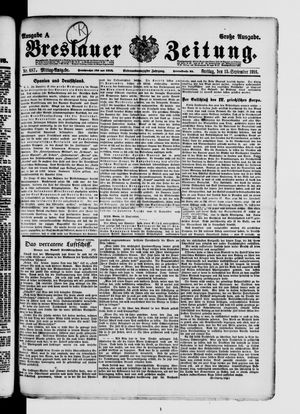 Breslauer Zeitung on Sep 15, 1916