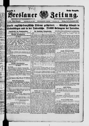 Breslauer Zeitung on Sep 15, 1916