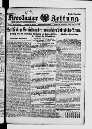 Breslauer Zeitung vom 16.09.1916