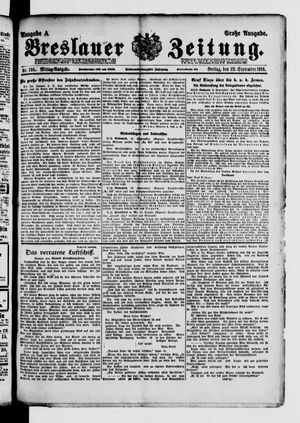 Breslauer Zeitung vom 22.09.1916