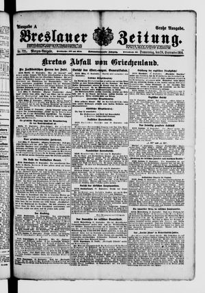 Breslauer Zeitung vom 28.09.1916