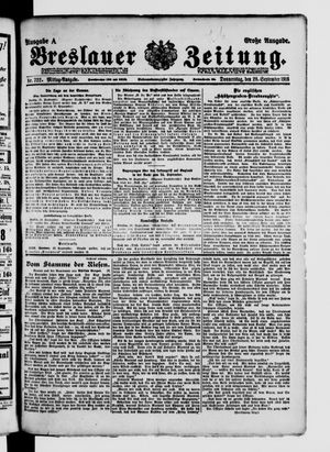 Breslauer Zeitung vom 28.09.1916