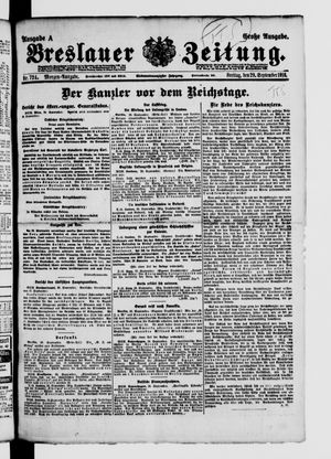 Breslauer Zeitung vom 29.09.1916
