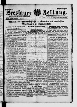 Breslauer Zeitung vom 29.09.1916