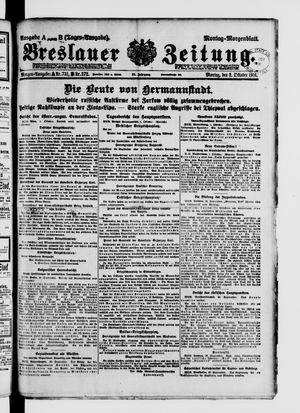 Breslauer Zeitung vom 02.10.1916