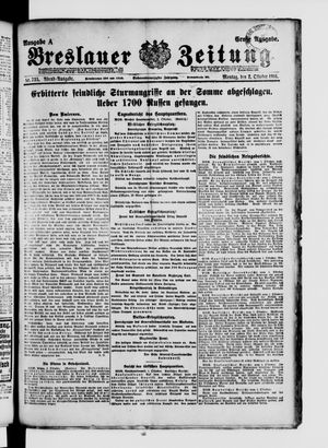 Breslauer Zeitung vom 02.10.1916