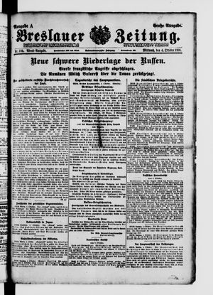 Breslauer Zeitung vom 04.10.1916