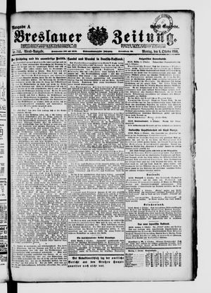 Breslauer Zeitung vom 09.10.1916