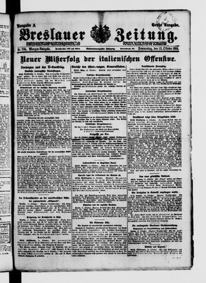 Breslauer Zeitung vom 12.10.1916