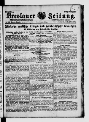 Breslauer Zeitung vom 28.10.1916