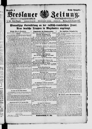 Breslauer Zeitung vom 20.11.1916