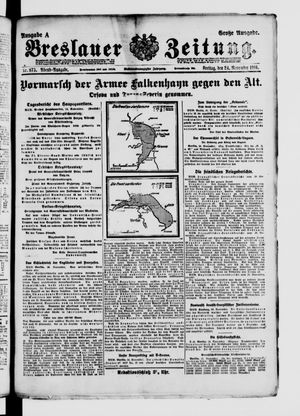 Breslauer Zeitung vom 24.11.1916
