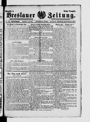 Breslauer Zeitung vom 25.11.1916