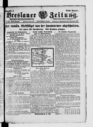 Breslauer Zeitung vom 25.11.1916