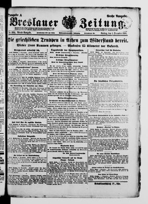 Breslauer Zeitung vom 01.12.1916