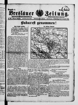 Breslauer Zeitung vom 07.12.1916